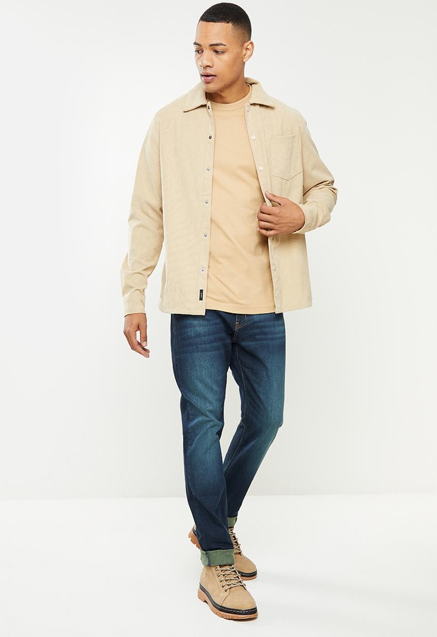 Lee  - Eddie regular fit tapered jeans - deep river stretch