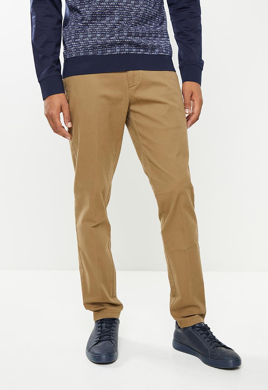 Jonathan D - Parker Classic Fit Chinos  - Latte