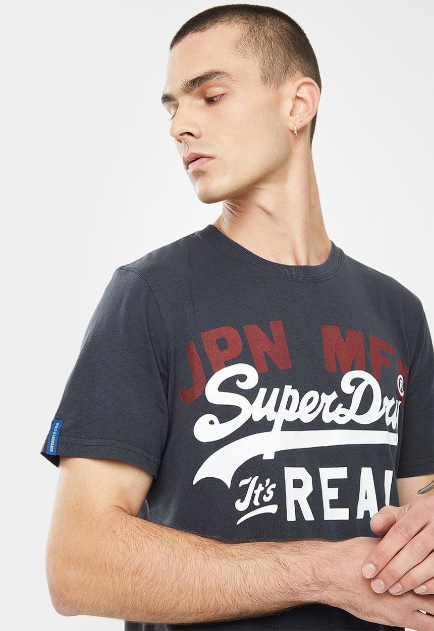 Superdry. - Vl ac tee 185 - eclipse navy