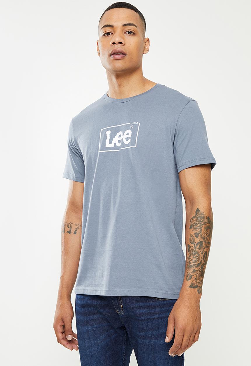 Lee  - Usa logo short sleeve tee - dark slate