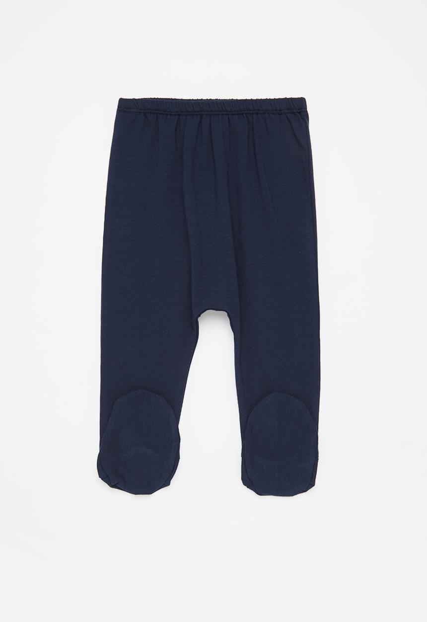 Pop Candy - Boys 2 pack footed leggings - blue & navy