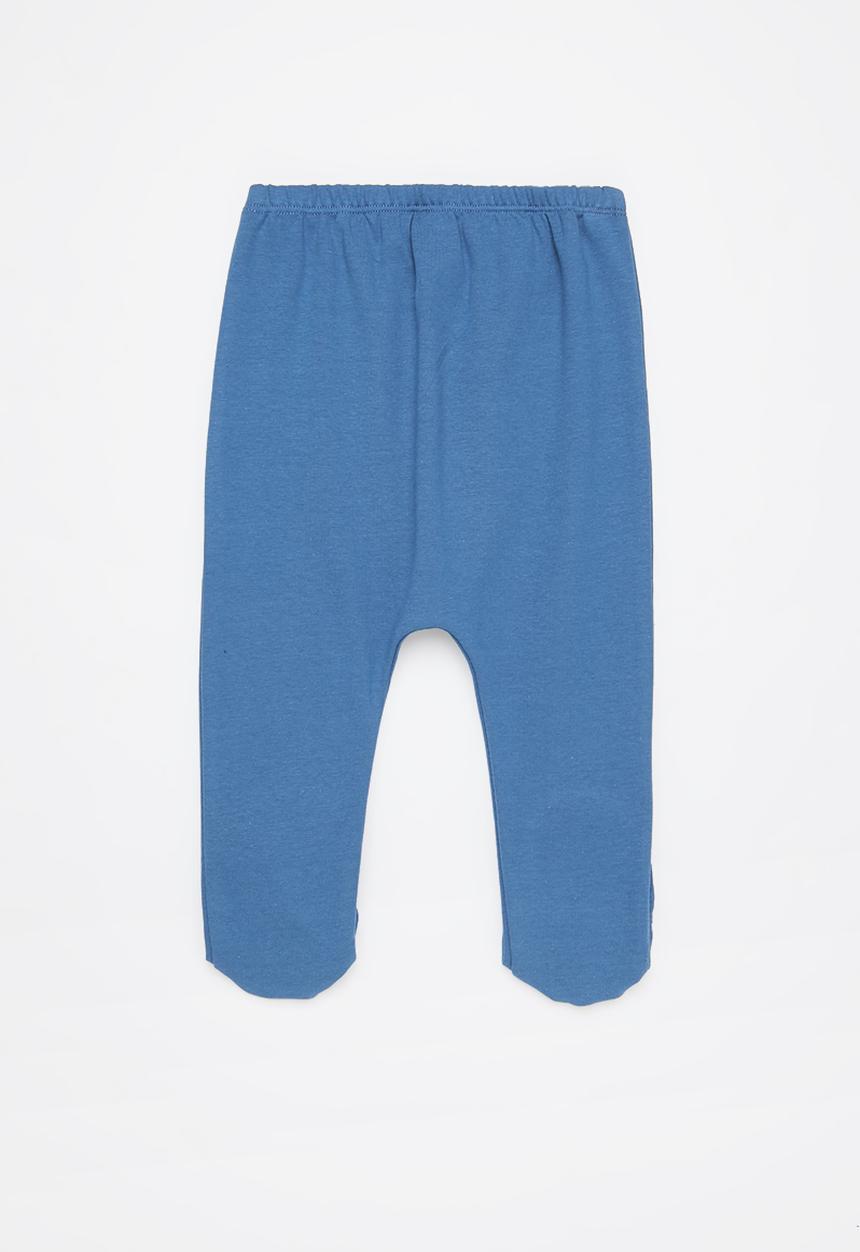 Pop Candy - Boys 2 pack footed leggings - blue & navy