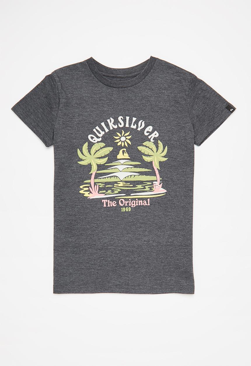 Quiksilver - Strange days short sleeve yth - charcoal heather