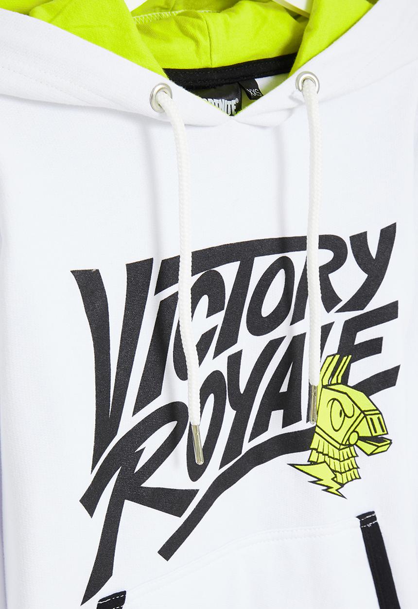 Rebel Republic - Fortnite victory royale hoodie - white