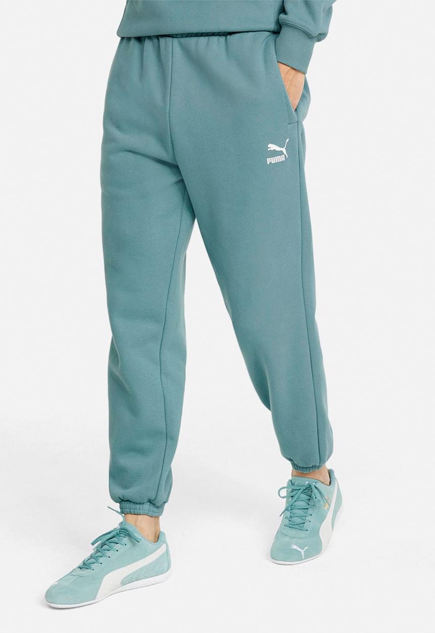 PUMA - Classics relaxed sweatpants fl - mineral blue
