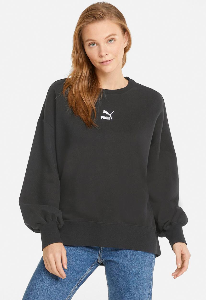 PUMA - Classic oversized crew - black