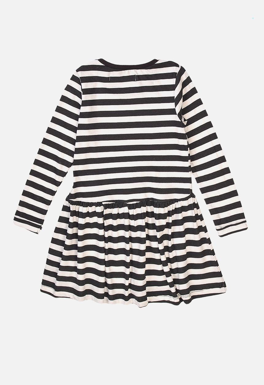 MINOTI - Basic dress - black & white stripe