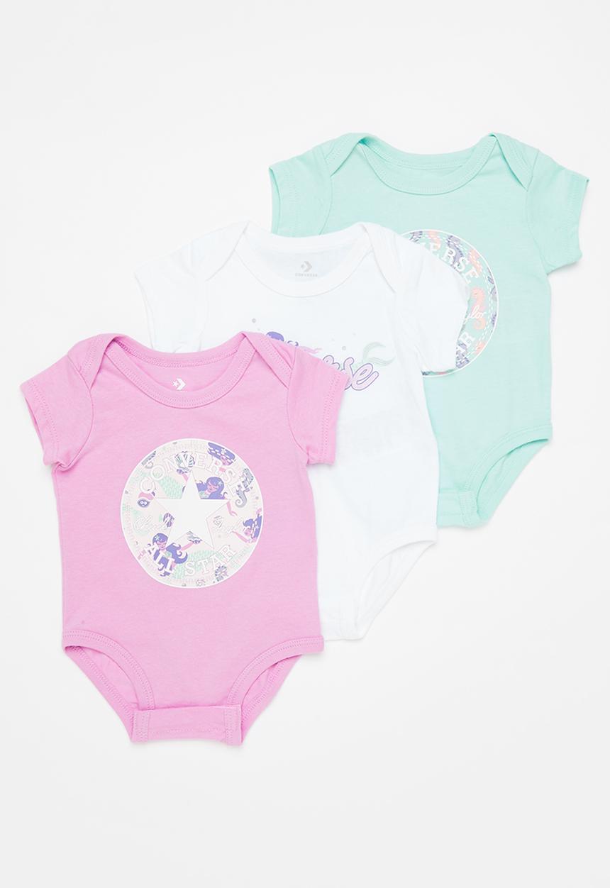 Converse - Cnvg mermaid 3 pack bodysuit - multi