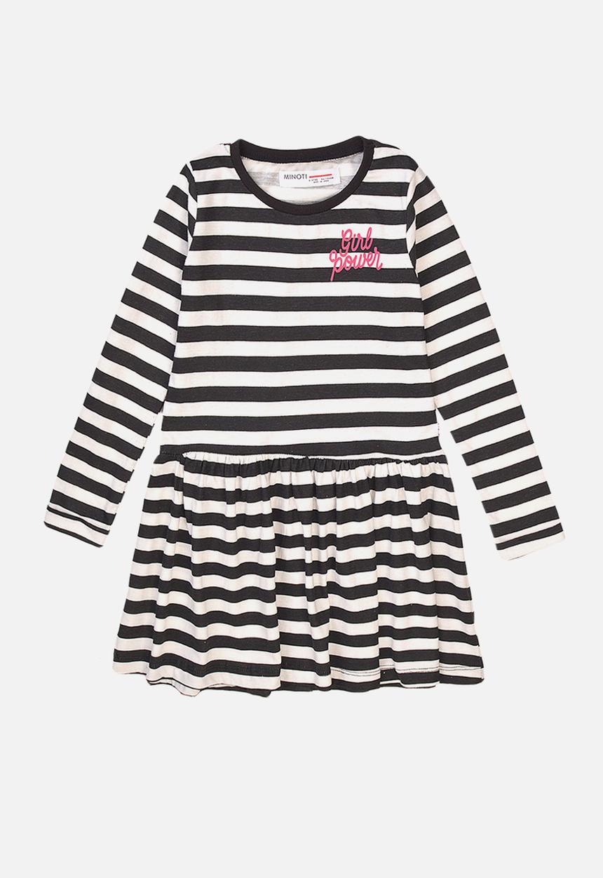 MINOTI - Basic dress - black & white