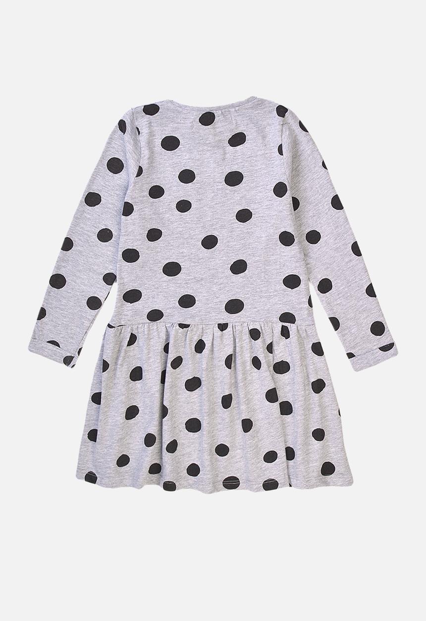 MINOTI - Polka dot basic dress - grey & black 