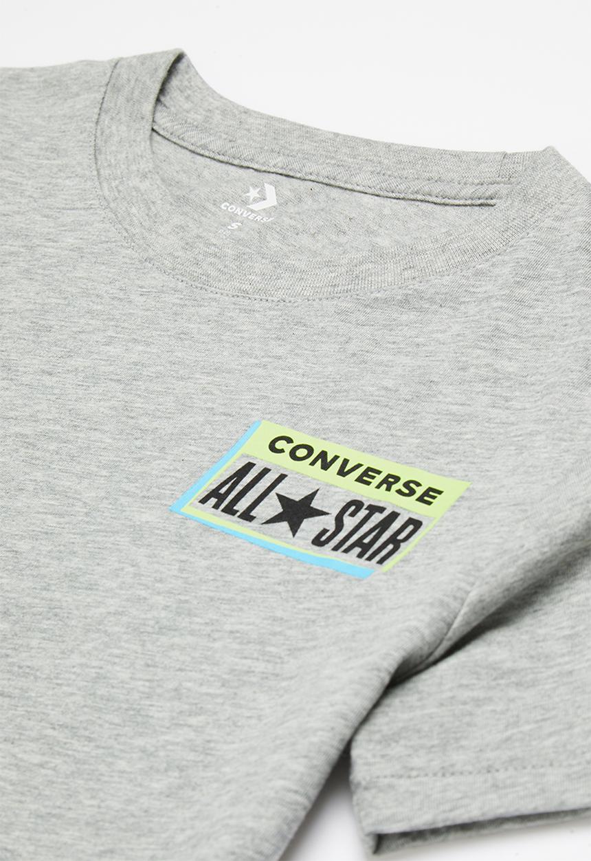 Converse - Cnvb ctp boxes wrap tee - dk grey heather