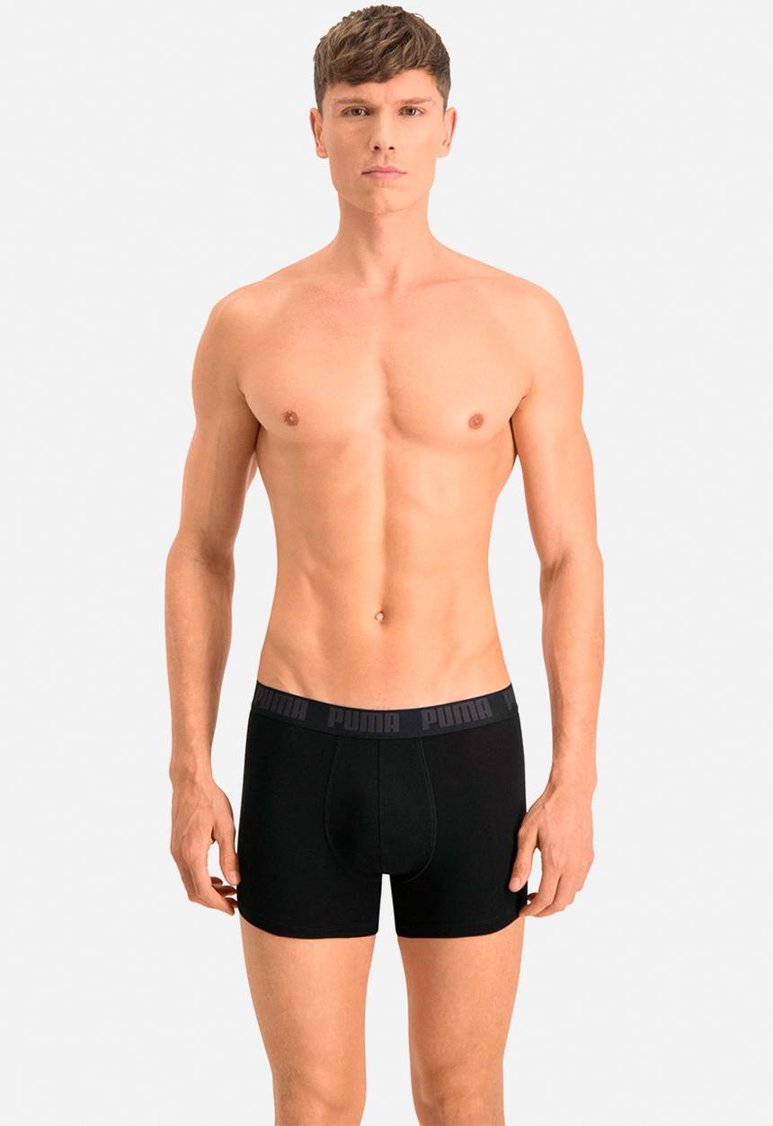 PUMA - Puma basic boxer 2p - black / black