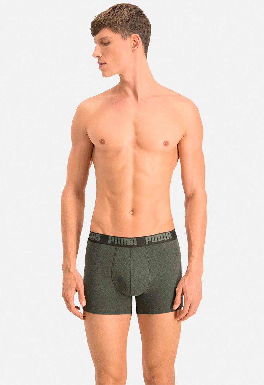 PUMA - Puma basic boxer 2p - green melange