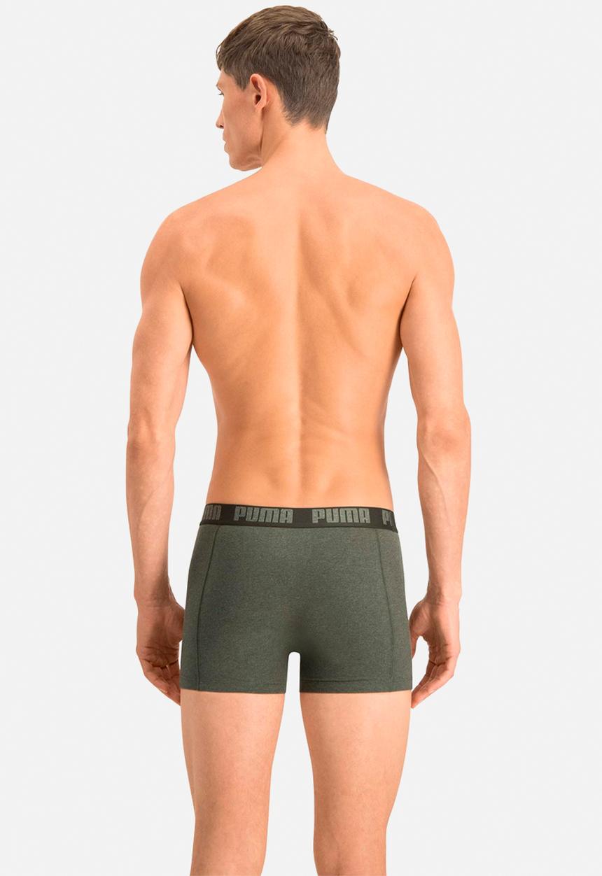 PUMA - Puma basic boxer 2p - green melange