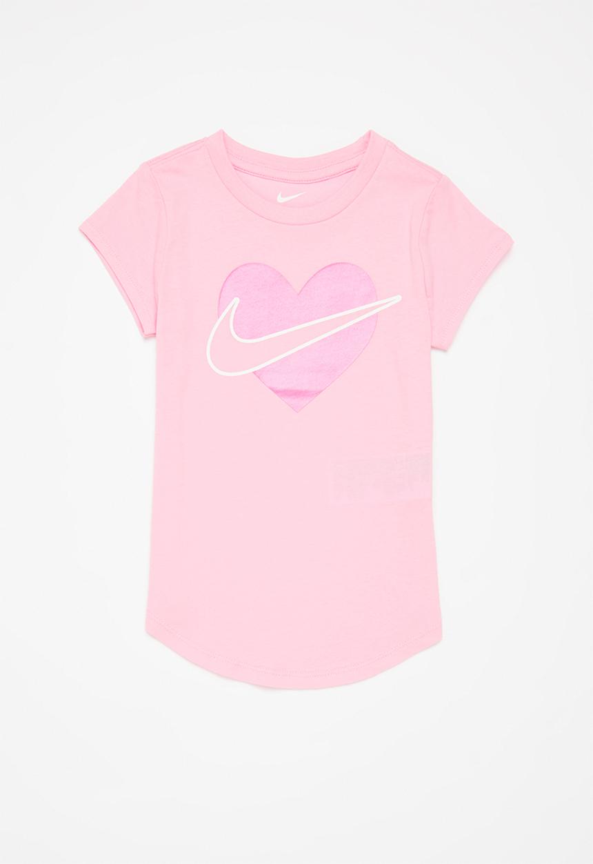 Nike - Nkg nike core heart short sleeve tee - just pink