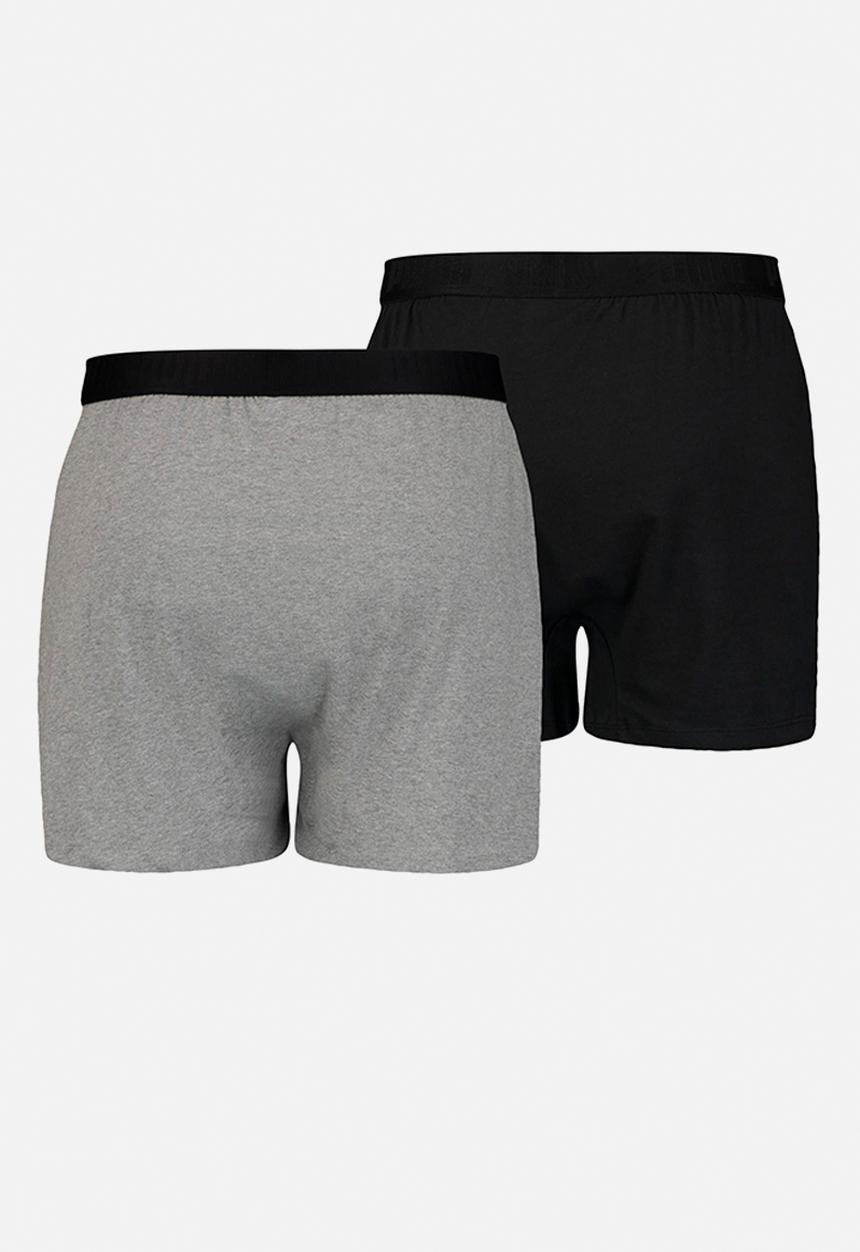 PUMA - Puma men loose fit jersey boxer 2p - black combo