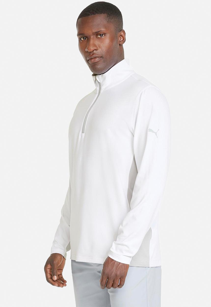 PUMA - Golf Gamer 1/4 Zip Sweatshirt  - White