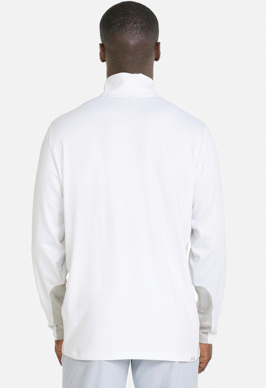 PUMA - Golf Gamer 1/4 Zip Sweatshirt  - White