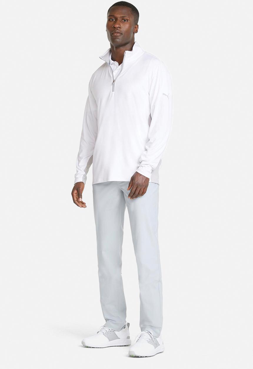 PUMA - Golf Gamer 1/4 Zip Sweatshirt  - White