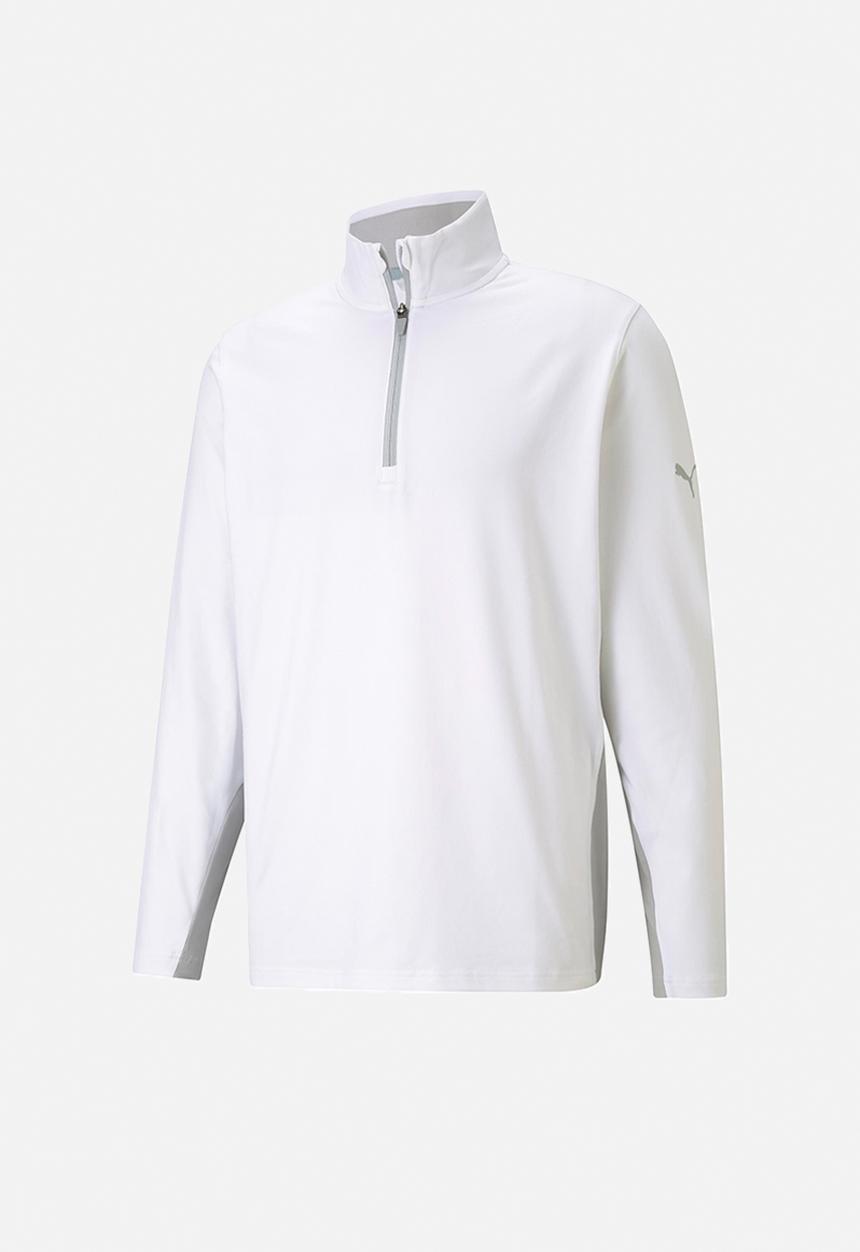 PUMA - Golf Gamer 1/4 Zip Sweatshirt  - White