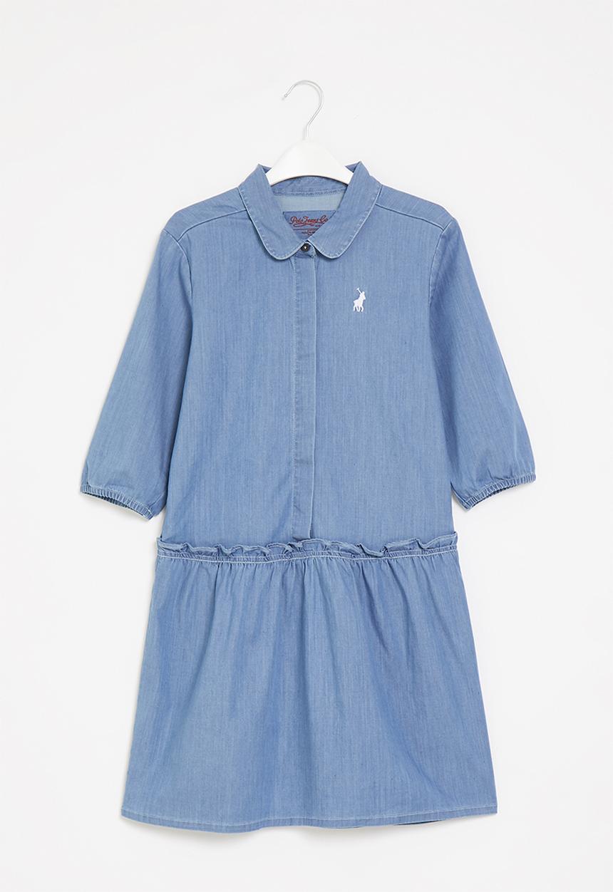 POLO - Girls pjs ms occasion dress - medium wash