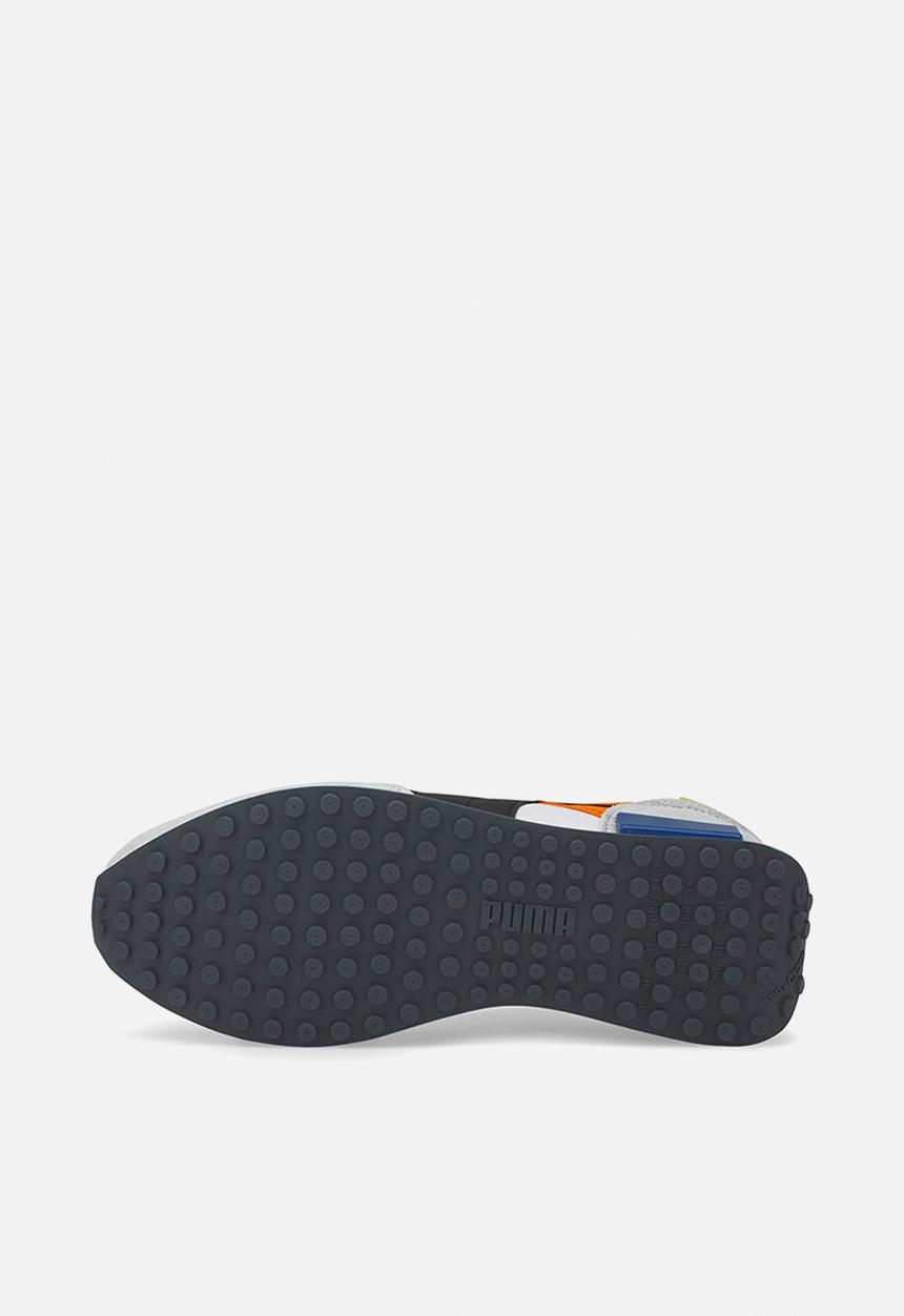 PUMA - Future rider play on - puma white-vibrant orange-harbor mist