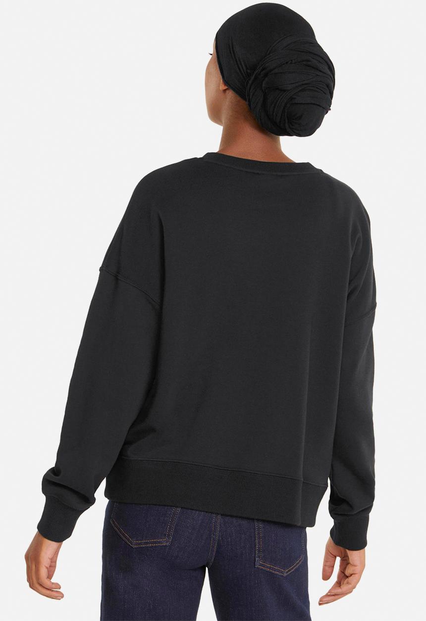 PUMA - Classic metallic logo crew tr - puma black & rose gold
