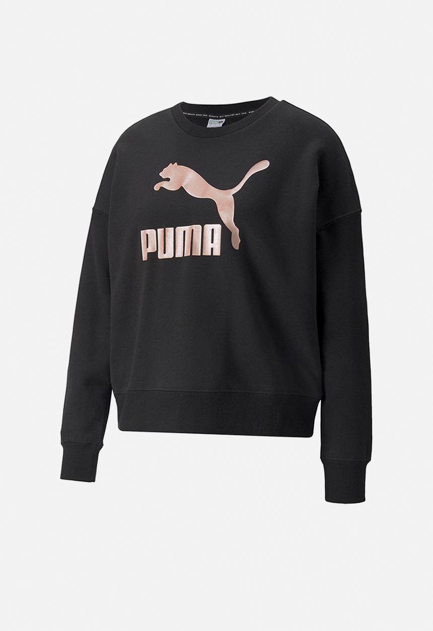 PUMA - Classic metallic logo crew tr - puma black & rose gold