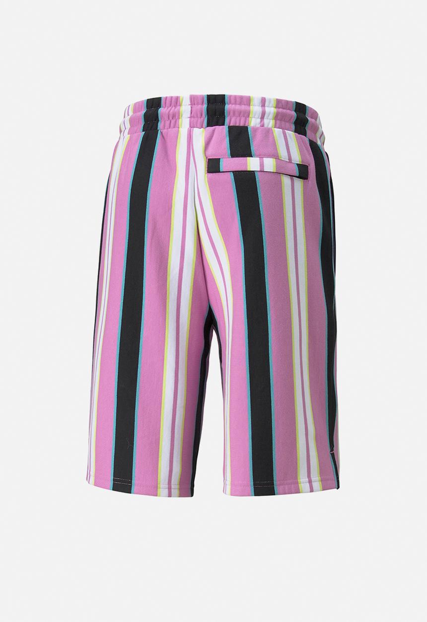 PUMA - SWxP Printed Longline Men's Shorts   - White/Pink