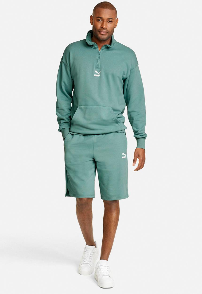 PUMA - Classics half-zip crew tr - mineral blue