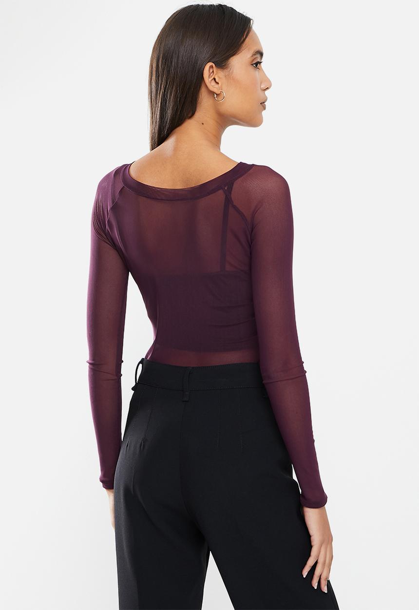 AMANDA LAIRD CHERRY - Platberg top - maroon