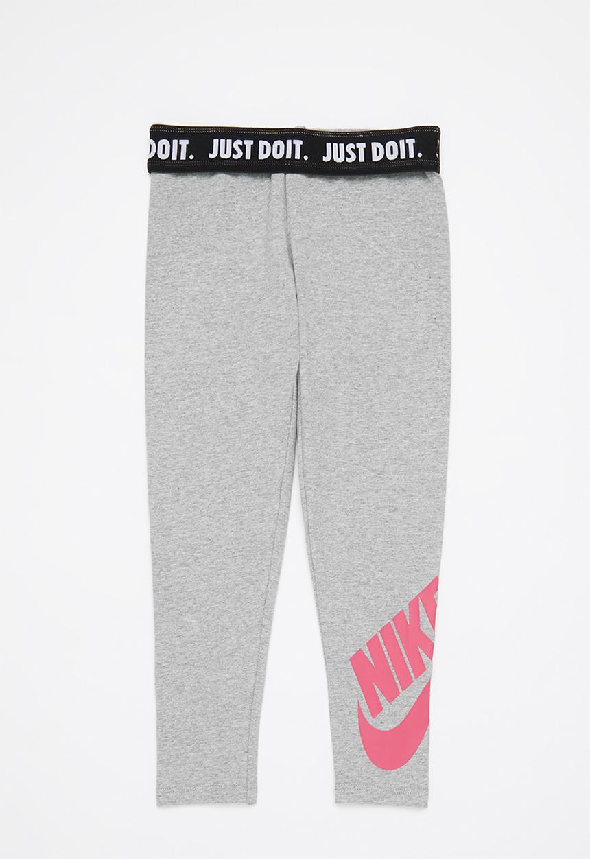 Nike - Nkg g nsw leg a see legging - dark gray heather/rush pink