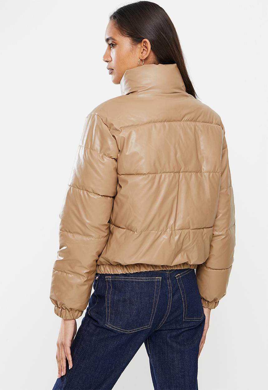 Stella Morgan - Long sleeve puffer jacket - latte