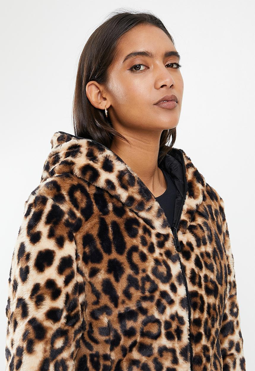 Stella Morgan - Long sleeve reversible puffer jacket - black