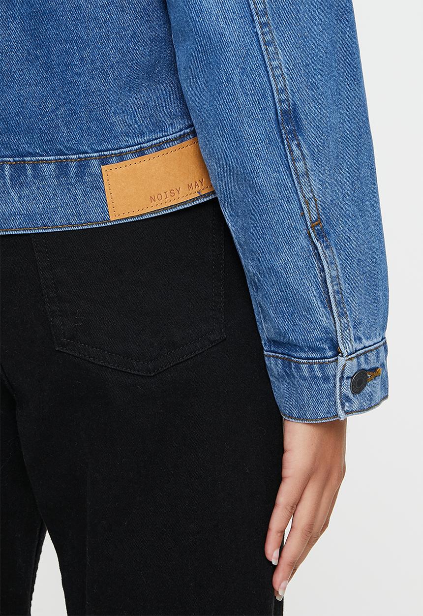 Noisy May - Maja long sleeve jacket - medium blue denim