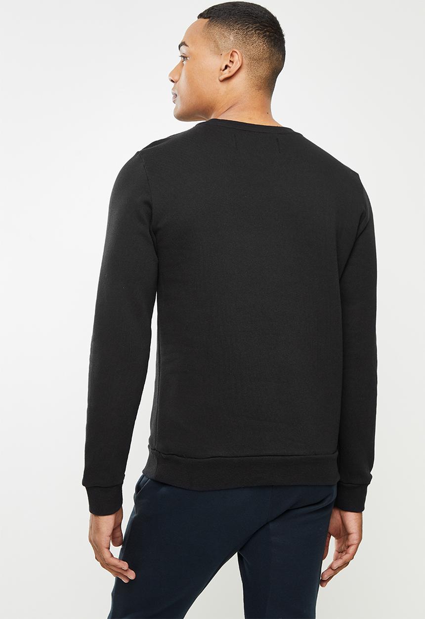 Replay - Replay utility logo crew sweat - black