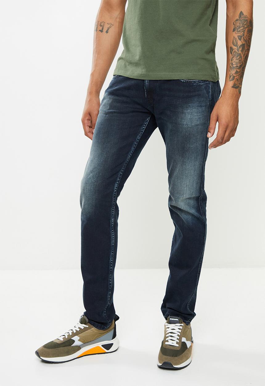 Replay - Stone washed slim fit jeans - black