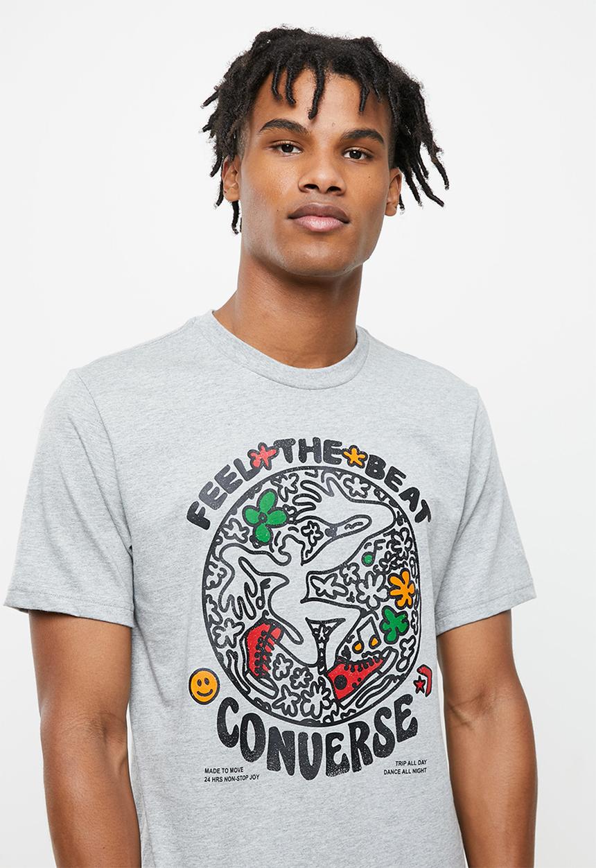 Converse - Abstract dance tee - grey melange