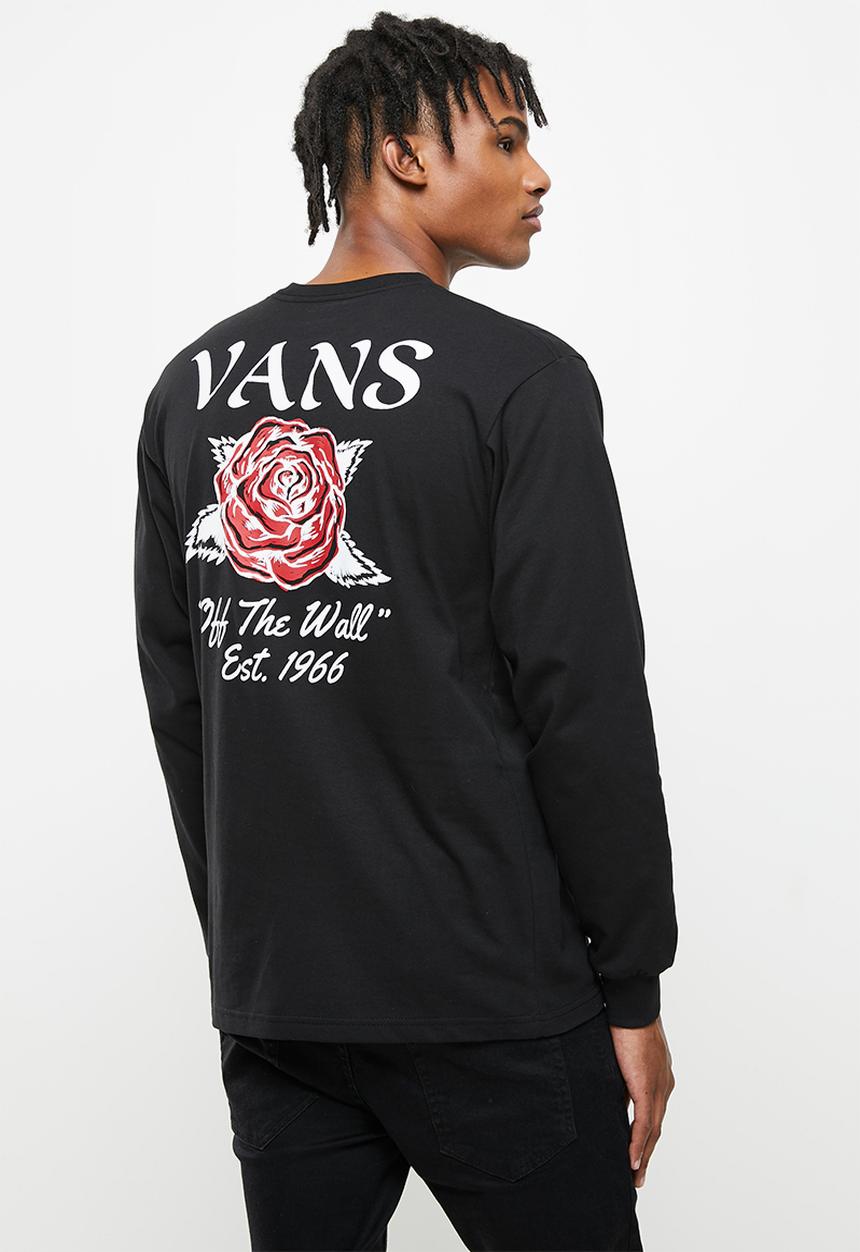 Vans - Tattoo rose long sleeve - black