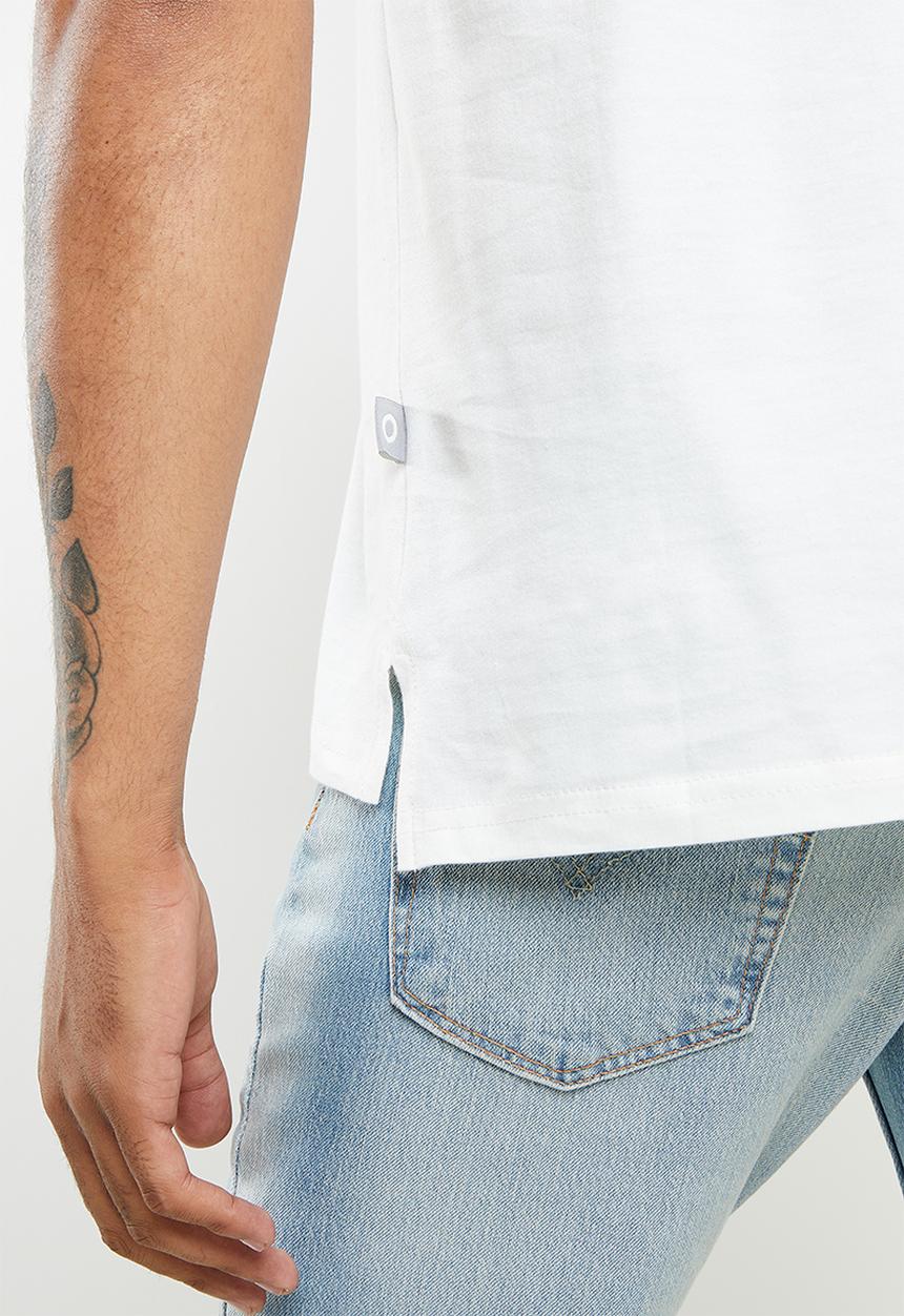 urban° - Urban big back print crew tee - winter white