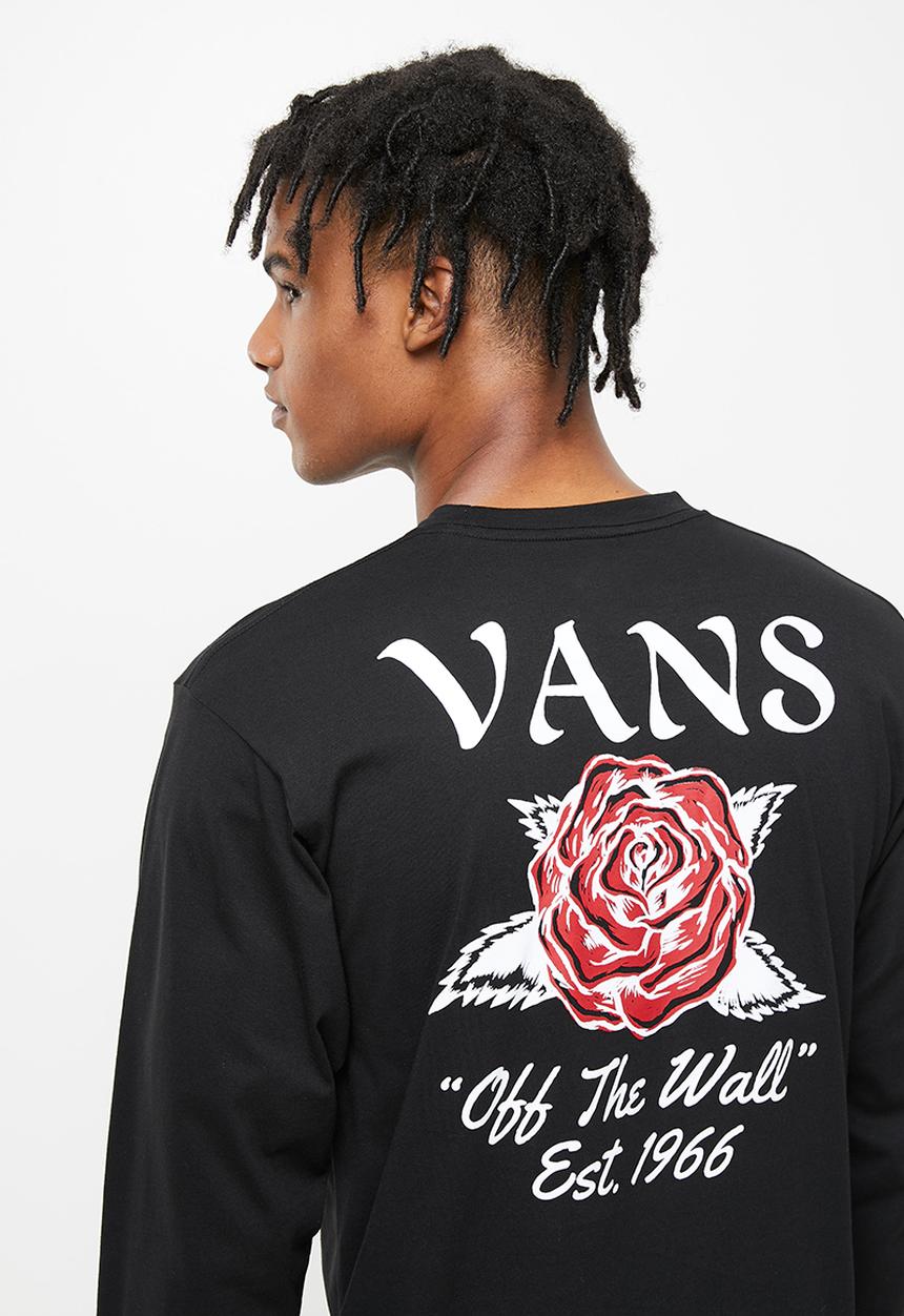 Vans - Tattoo rose long sleeve - black