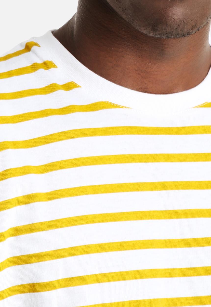 Sol-Sol - Mustard Striped Tee