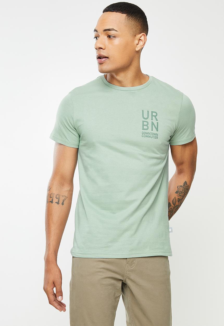 urban° - Urban high square crew tee - iceberg green
