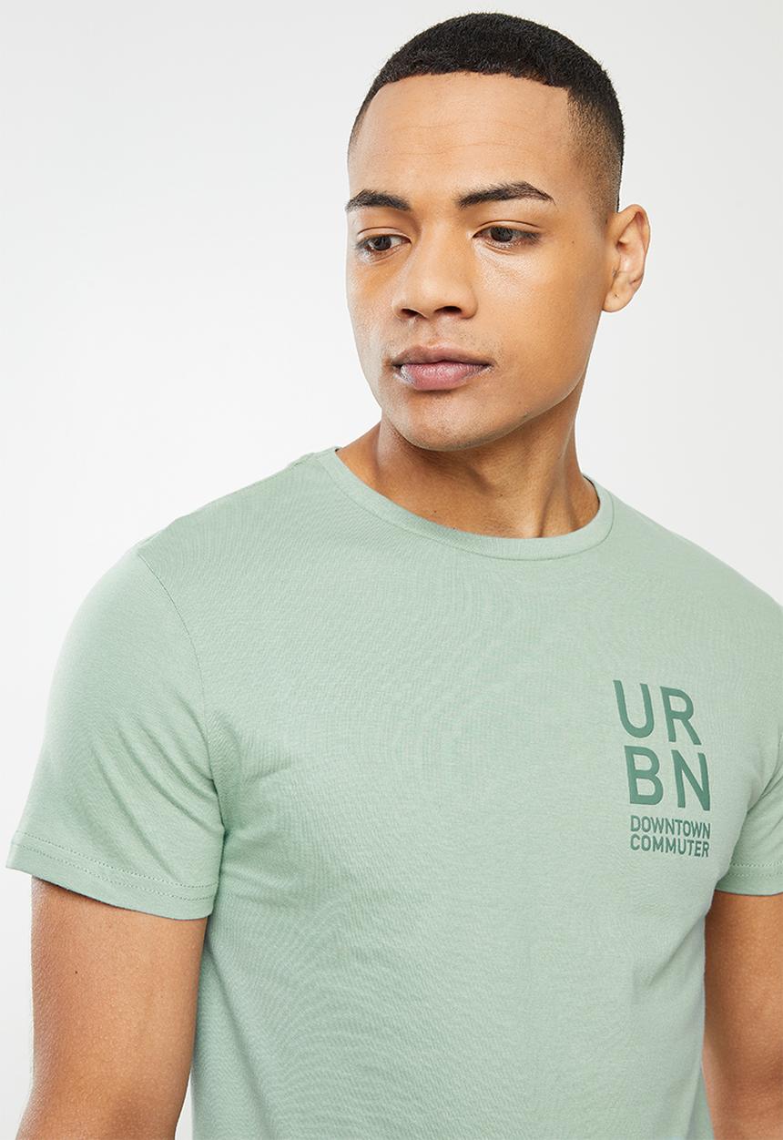 urban° - Urban high square crew tee - iceberg green