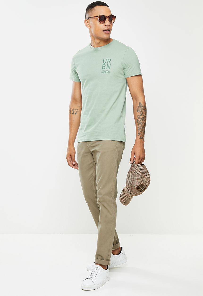 urban° - Urban high square crew tee - iceberg green