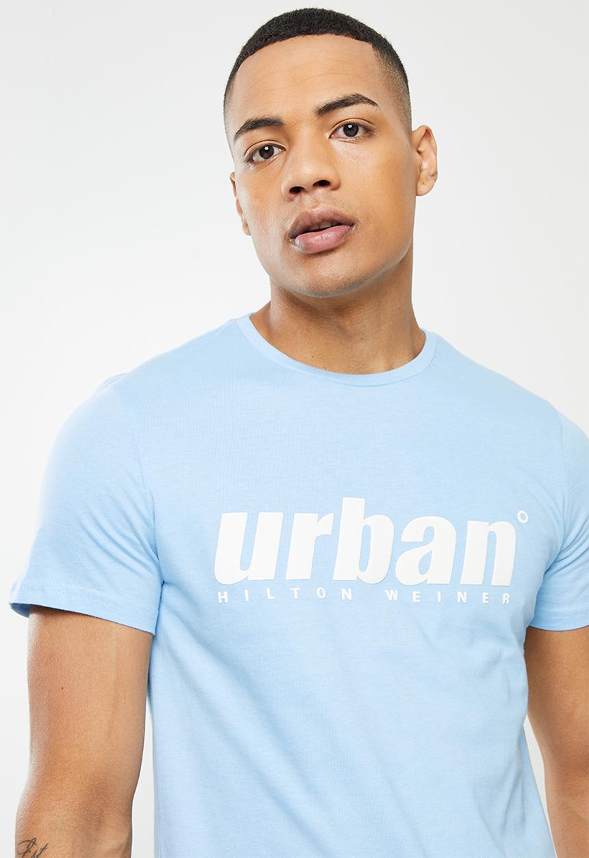 urban° - Urban embroidered tee - celestial blue