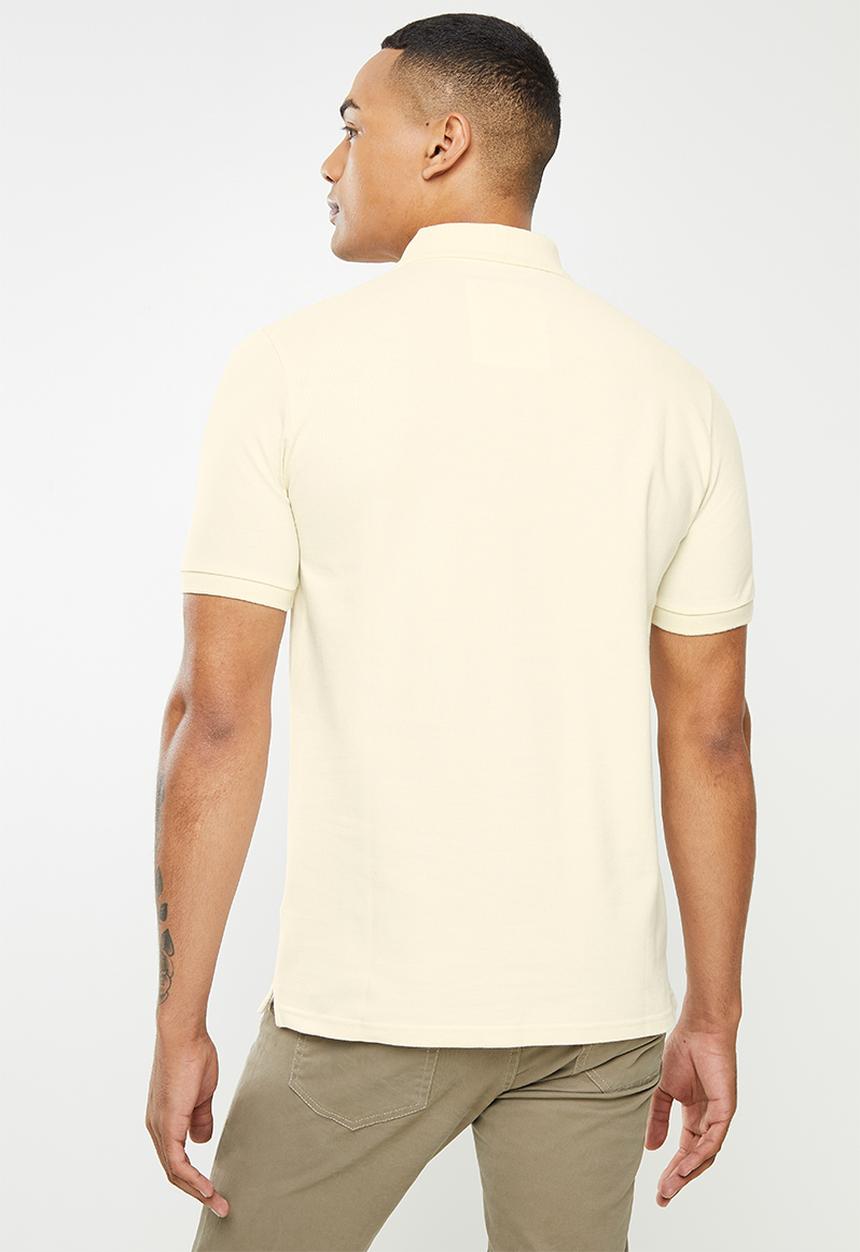 urban° - Urban pique high square chest logo golfer - bone