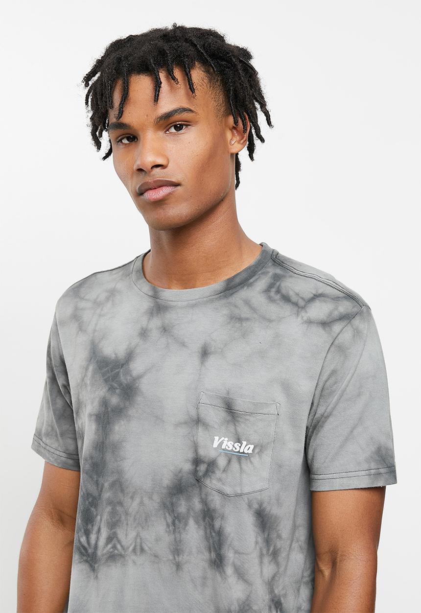 Vissla  - Fillmore tie dye short sleeve pocket tee - phantom tie dye