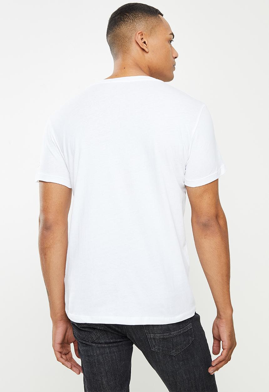 Replay - Replay side label tee - white