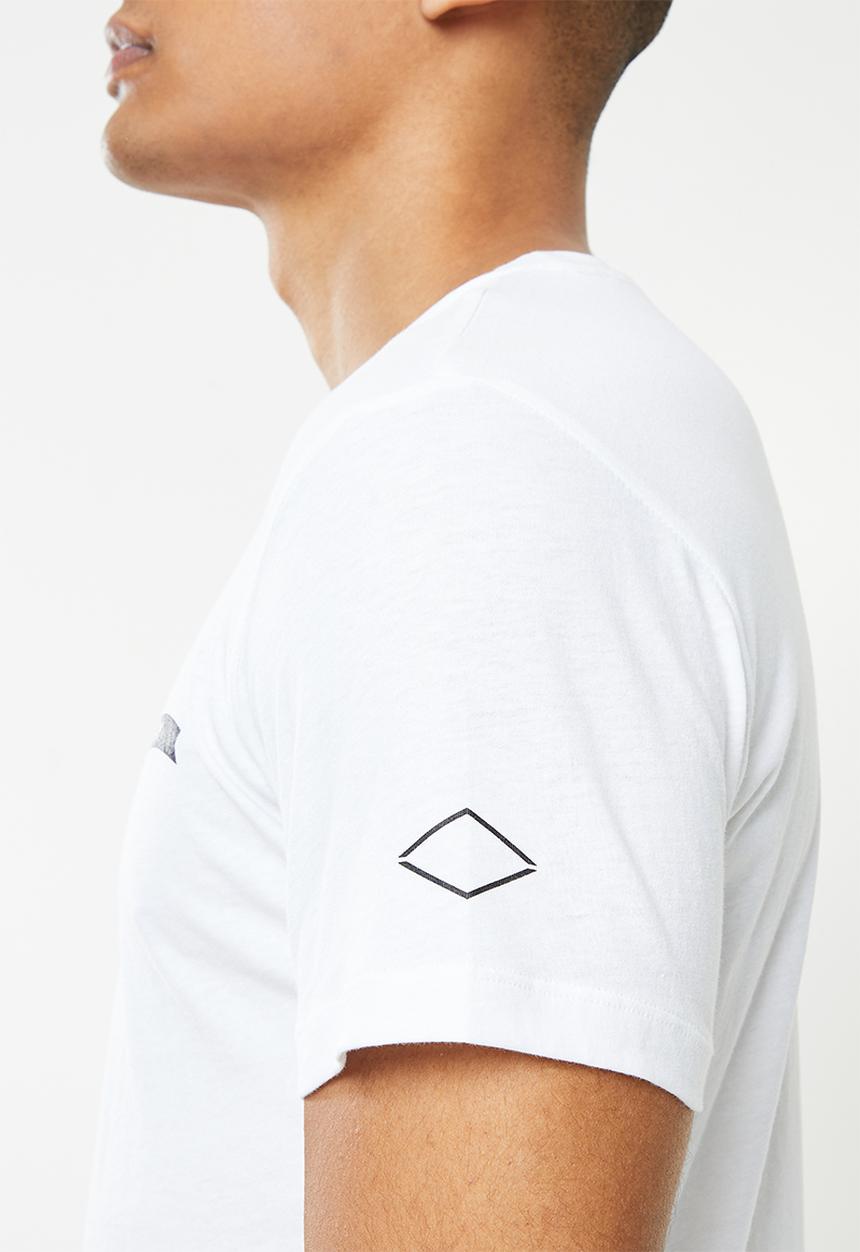 Replay - Replay side label tee - white